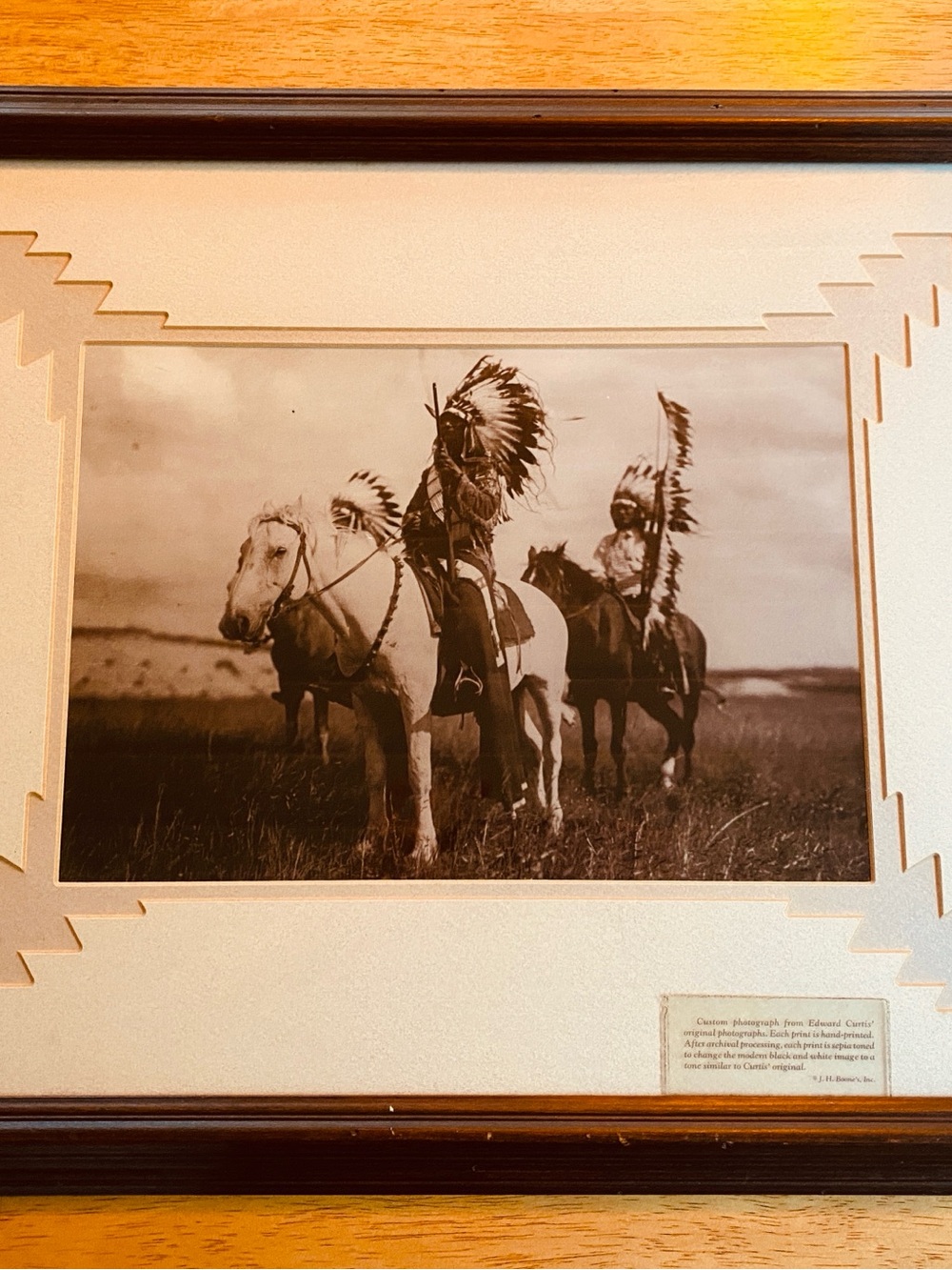 Vintage Edward S. Curtis "The Sioux Chiefs" Framed Print - Custom